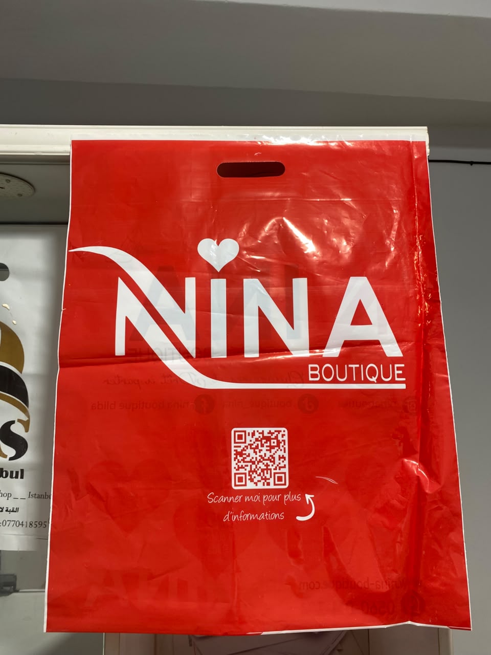 Sac shopping personnalisé Nina Boutique — GREEN LIGHT